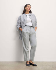 The Draper Tapered Pant in Buttersmooth | Heather Steel