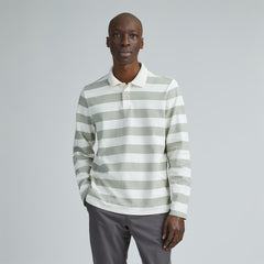 The Premium-Weight Rugby Shirt | Seagrass / Canvas Tan