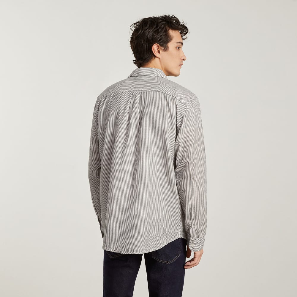 The Long-Sleeve Summer Shirt | Black / White
