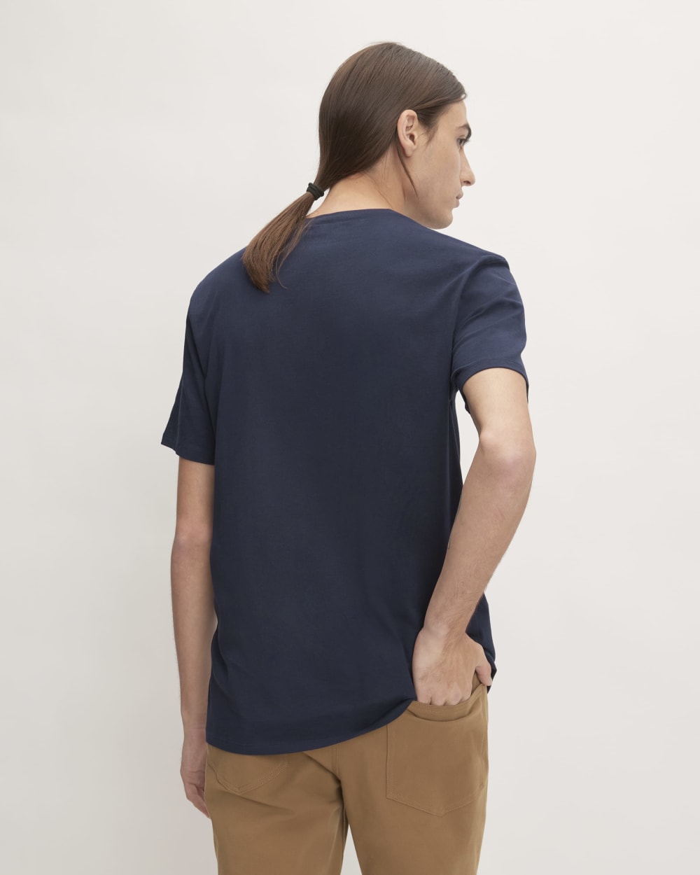 The Organic Cotton V-Neck Tee | Deep Navy