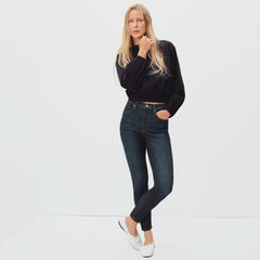 The Authentic Stretch High-Rise Skinny | Deep Indigo | 28.5" Inseam